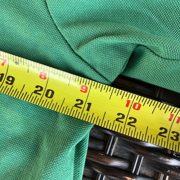 POLO 'AJGA' Green Pique Knit w Multiple Logos - SM - Picture 6 of 11